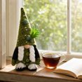 thumbnail image 4 of Figura de Gnomo sin Rostro Tejido de Navidad, Muñeco de Peluche Enano Rudolph Verde, Adorno de Maceta de Plantas Lindo para Estante Del Hogar Transfronterizo y Festivo, 4 of 6