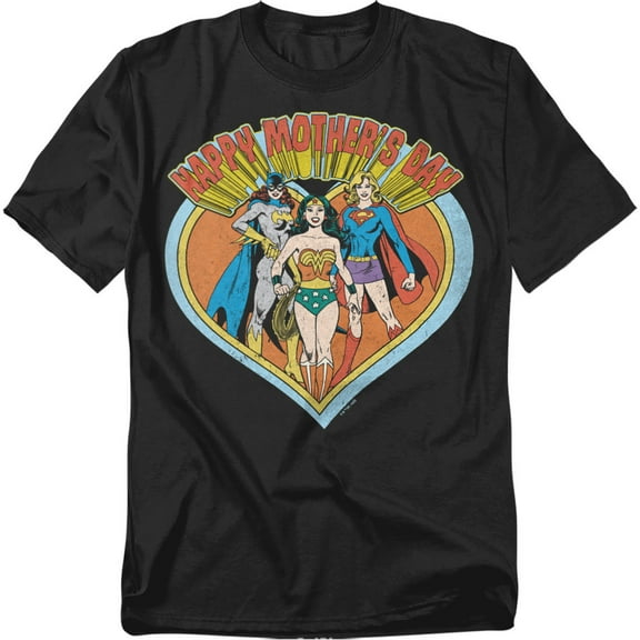Justice League T-Shirt JLA Mothers Day Heart Unisex Graphic Tee For Men & Women