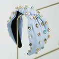 thumbnail image 1 of Xihbxyly Diadema Colorida, Elegante Accesorio para El Cabello con Diseño Anudado, Banda de Tela Suave Adornada con Cristales, Versátil para Uso Diario o Ocasiones Especiales, Regalo Perfecto para Muj, 1 of 3