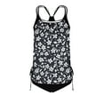 thumbnail image 5 of Summer Akafmk Tankini Swimsuits for Women Two Piece Bathing Suits Loose Fitting Printed Swim Tops with Swim Brief Comfortable Athletic Swimwear,Sizes S-2XL, 5 of 5