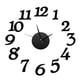 thumbnail image 1 of Reloj de pared Billuyoard 3D calcomanía espejo Negro, 1 of 5