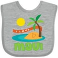 thumbnail image 3 of Inktastic I Love Maui Boys or Girls Baby Bib, 3 of 4
