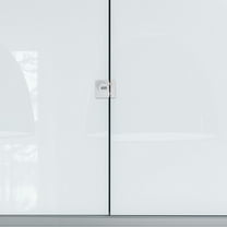 OFFIGAM White Mechanical Keyless Door Lock for Bifold Doors and Closet Security, Easy Installation, and