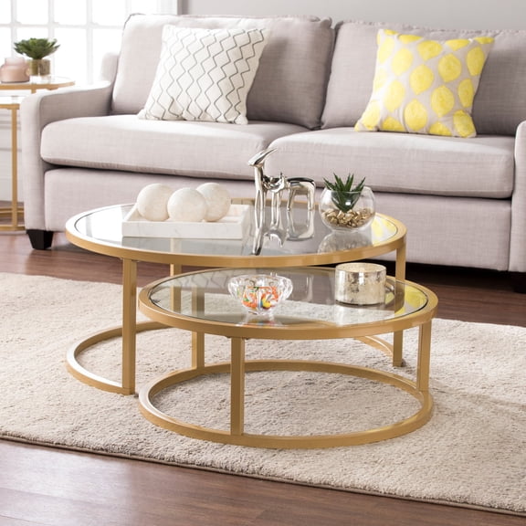 Southern Enterprises Evelyn Nesting Cocktail Tables