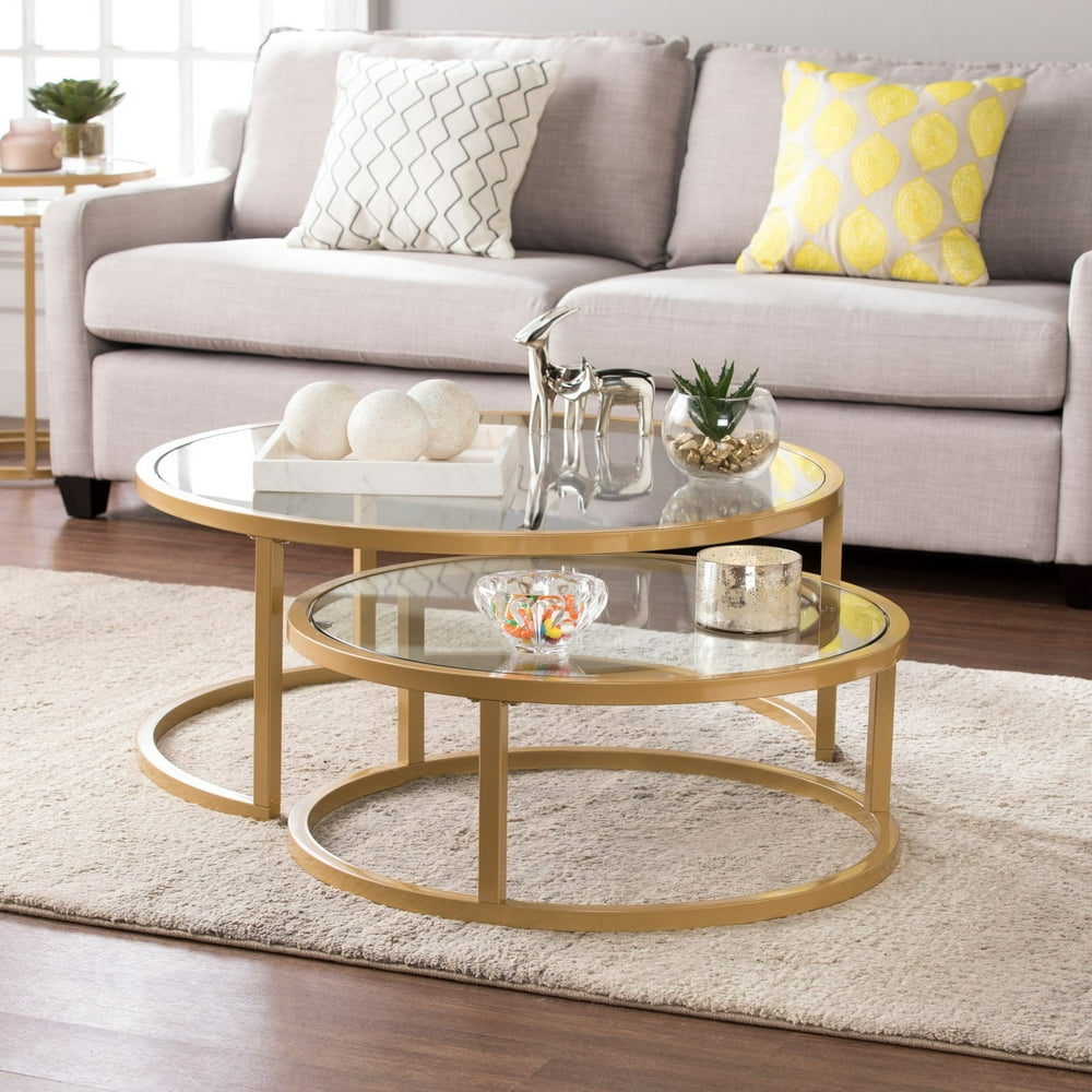 Southern Enterprises Evelyn Nesting Cocktail Tables