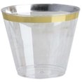 thumbnail image 6 of Efavormart 25 Pack Gold 9oz Crystal Collection Disposable Plastic Tumbler for Wedding, Party, Banquet, Home, Picnic, Outdoor Dinnerware, Bar, Nightclub, Liquors, Champagne, Desserts, Cocktails, 6 of 10