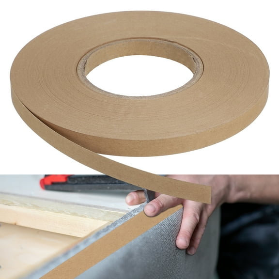 Uxcell Upholstery Tack Strip, 1/2 inch by 70 Yard Roll Upholstery Sofa Making Strips, Cardboard Tack Strip for Furniture, Brown