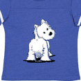 thumbnail image 4 of Inktastic Fluffy Butt Westie Boys or Girls Toddler T-Shirt, 4 of 5