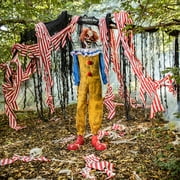 Seasonal Visions Animated Twitching Clown Halloween Decoration - 5 ft