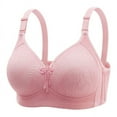 thumbnail image 3 of Birdeem Woman Oversized Wireless Bra Front Button Push Up Underwear Bra, 3 of 8