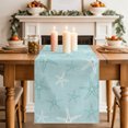 thumbnail image 2 of Table Runners 90 Inches Long Dress Scarves, Vintage Turquoise Starfish Farmhouse Coffee/Dining/Kitchen Table Decor Table Runner for Living Room, Summer Coastal Beach Marine 13x90 Inch, 2 of 9
