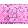 thumbnail image 1 of Ahgly Company Indoor Rectangle Solid Pink Modern Area Rugs, 8' x 10', 1 of 4