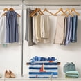 thumbnail image 5 of Yayeee 2 Pack Canvas Storage Basket with Handles for Shelves Fabric Bins Closet Organizer, Blue Sailboats, 5 of 8