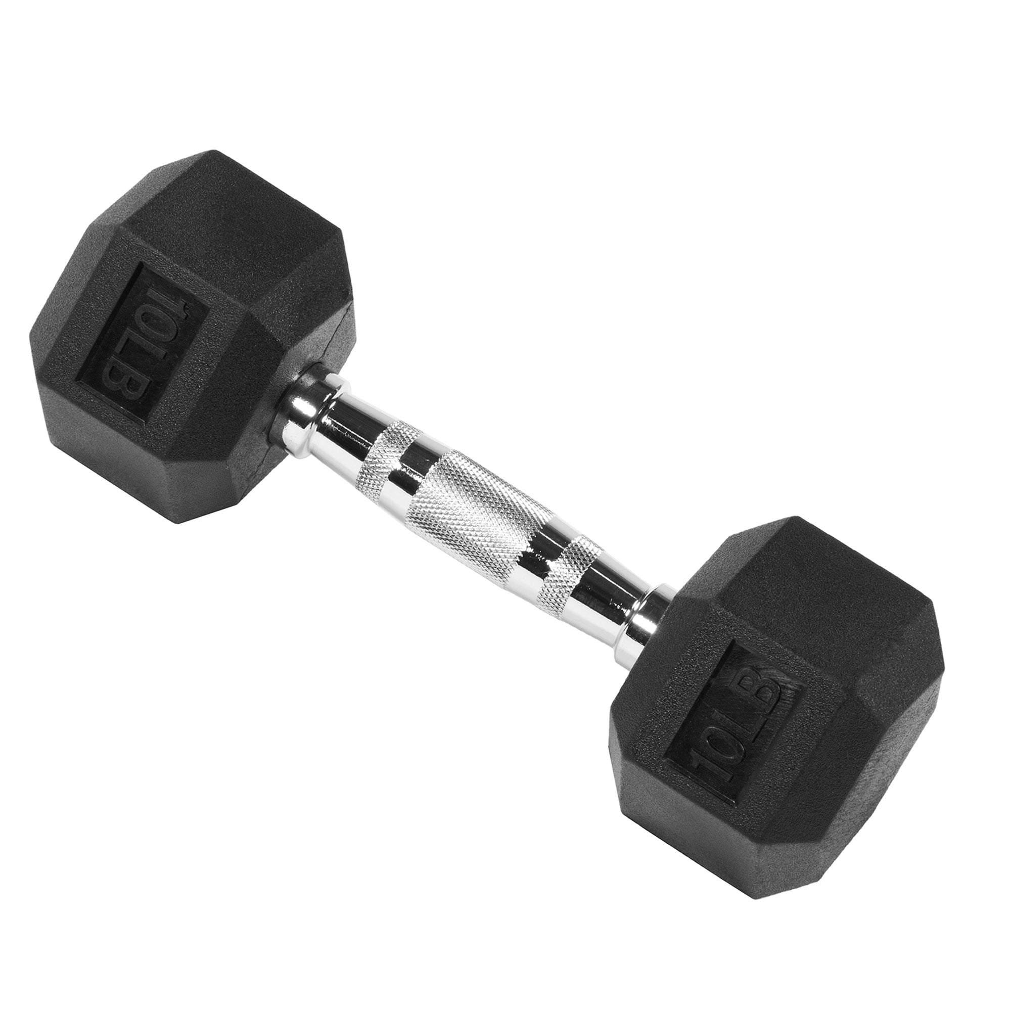 Signature Fitness Hex Dumbbells Strength Workout Equipment Set, 10 lbs