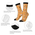 thumbnail image 3 of KLL Cute Puppy J Print Cool Socks Men's Women's Crew Socks Funny Crazy Novelty Stockings, 3 of 6