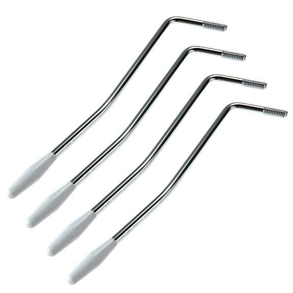 WORGEOUS 4pcs 5mm Electric Guitar Tremolo Arm Single Shake Tremolo Vibrato Whammy Bar Arm Crank Lever (White)