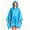 Blue, variant on Kilaqueen Reusable EVA Rain Poncho with Drawstring Hood Lightweight Waterproof Raincoat for Adults Unisex Long Rain Cape for Hiking Camping