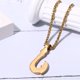 thumbnail image 5 of Collar OIDEA con colgante de anzuelo de acero inoxidable para hombre, 5 of 7
