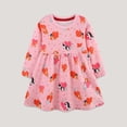 thumbnail image 4 of Jamsmile Toddler Girls Dress Autumn Long Sleeve Cute Strawberry Print Knit Children Girls Dress Kids Girls Princess Sundress, 4 of 6