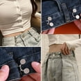 thumbnail image 1 of Neinkie Ensemble d'Extension à Boucle de Taille Ajustable, Bouton-Pression de Remplacement pour Jean à Bouton-Pression en Métal pour Pantalon Ample (1 Ensemble), 1 of 6