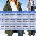 thumbnail image 4 of ThriftyPlait Women Long Hooded Parka Puffer Jacket Plus Size Drawstring Adjustable Collar Multi Pocket Windproof Coat Thick Winter Warm Outdoor Coat, 4 of 9