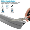 thumbnail image 3 of Carpet Transition Strip Carpet Edge Strip PVC Flexible Floor Transition Strip Edge Binding Bars Cuttable Carpet Edge Trim Strip for Home Doorway,Gray,6.6ft/2m, 3 of 5