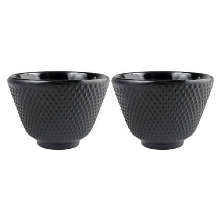 

2pcs Cast Iron Tea Cups Retro Style Tea Cups Household Kung Fu Teaware