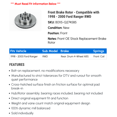 thumbnail image 2 of Front Brake Rotor - Compatible with 1998 - 2000 Ford Ranger RWD - Power Stop, 2 of 2