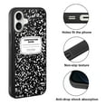 thumbnail image 2 of WIRESTER Shockproof Soft Rubber Cover Case for Apple iPhone 16 6.1" 2024, Black Composition Book, 2 of 5
