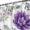 thumbnail image 4 of Summer Wildflower Bloom Shower Curtain – Watercolor Artistic Botanical Style, 72x84 Inches, 4 of 5