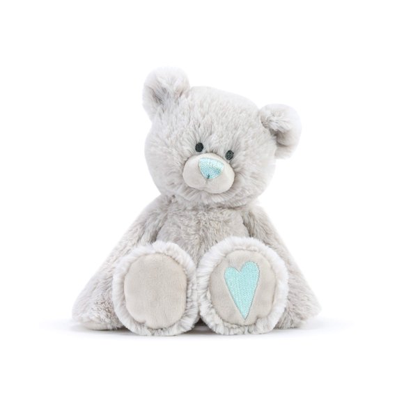 DEMDACO Loving Blue Aquamarine Color March Birthstone 8.5 inch Children's Plush Stuffed Animal Toy