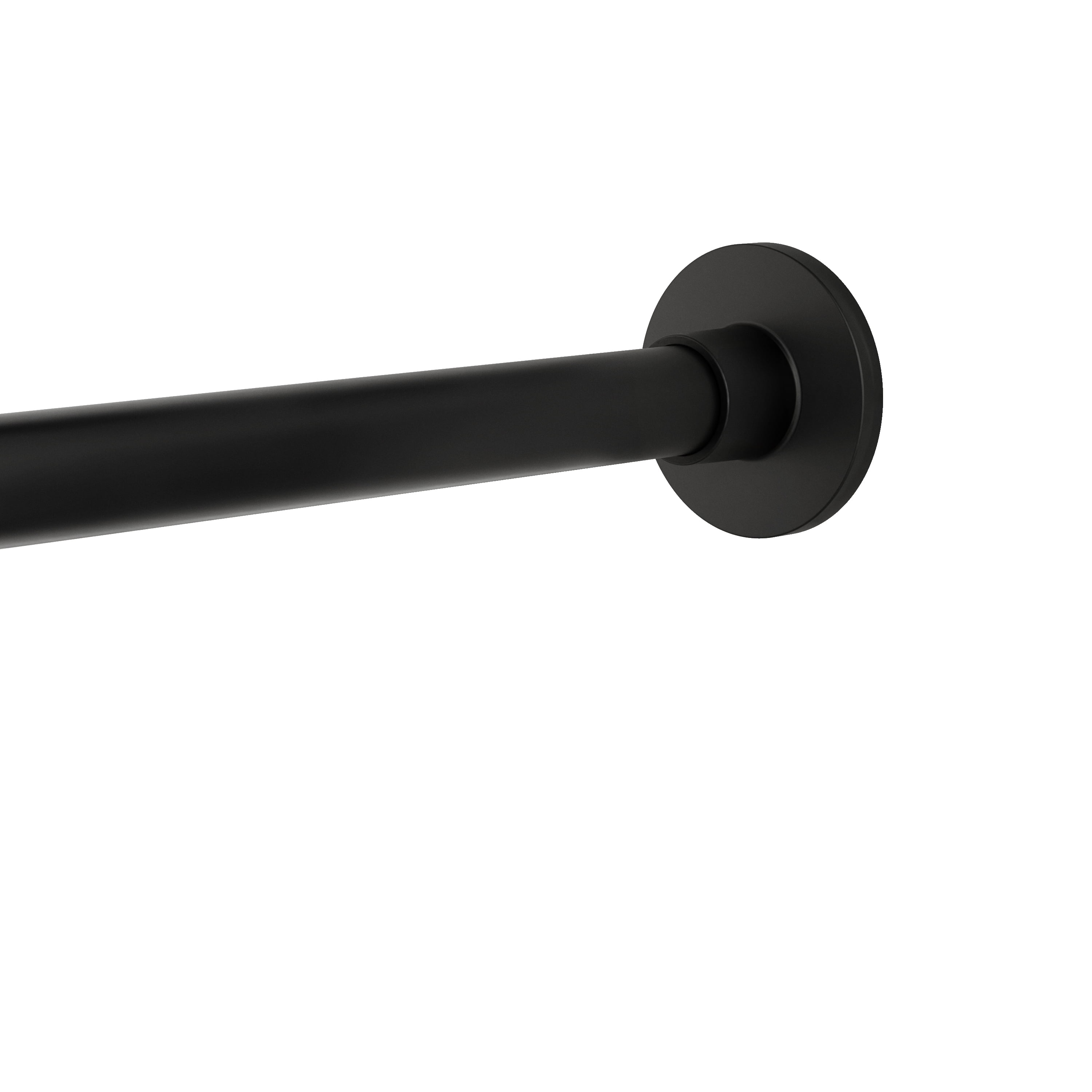 (4 pack) Better Homes & Gardens Rustproof 43” - 72” Modern Adjustable Tension Shower Curtain Rod, Matte Black