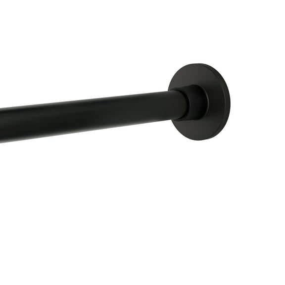 Better Homes & Gardens Rustproof 43” - 72” Modern Adjustable Tension Shower Curtain Rod, Matte Black