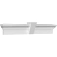 thumbnail image 3 of Ekena Millwork 156" Bottom Width x 162 1/4" Top Width x 9"H x 1"P Traditional Crosshead w/ Flat Keystone, 3 of 24