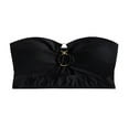 thumbnail image 1 of ENJOYW Swimming Bra Solid Color Strapless Round Hoop Hollow Out Beach Bikini for HolidayNylon, 1 of 7