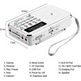 thumbnail image 3 of Portable Digital FM Radio 3W Stereo Speaker MP3 Audio Player Hi-Fi Sound Quality with 1.5-inch Screen Support USB Device TF MMC Card AUX-IN Headphones, 3 of 5