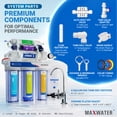 thumbnail image 3 of Max Water 50 GPD 8-Stage RO(Reverse Osmosis)Filtration System-Tank & Faucet - pH+ Alkaline(3-in-1), 3 of 3