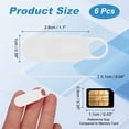 thumbnail image 2 of Uxcell 6Pcs Computer Camera Cover Slide, (0.039" Thickness, White), Ultra-Thin Laptop Camera Blocker Protecting Privacy and Security for Various Tablet/Desktop/Smartphone/PC Accessory, 2 of 7