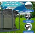 thumbnail image 3 of Plexalife 8 x 12 FT Rectangular Outdoor Trampoline Set with Premium Safety Enclosure – Gymnastics  Trampoline for Kids and Adults - Ocean Green, 3 of 5
