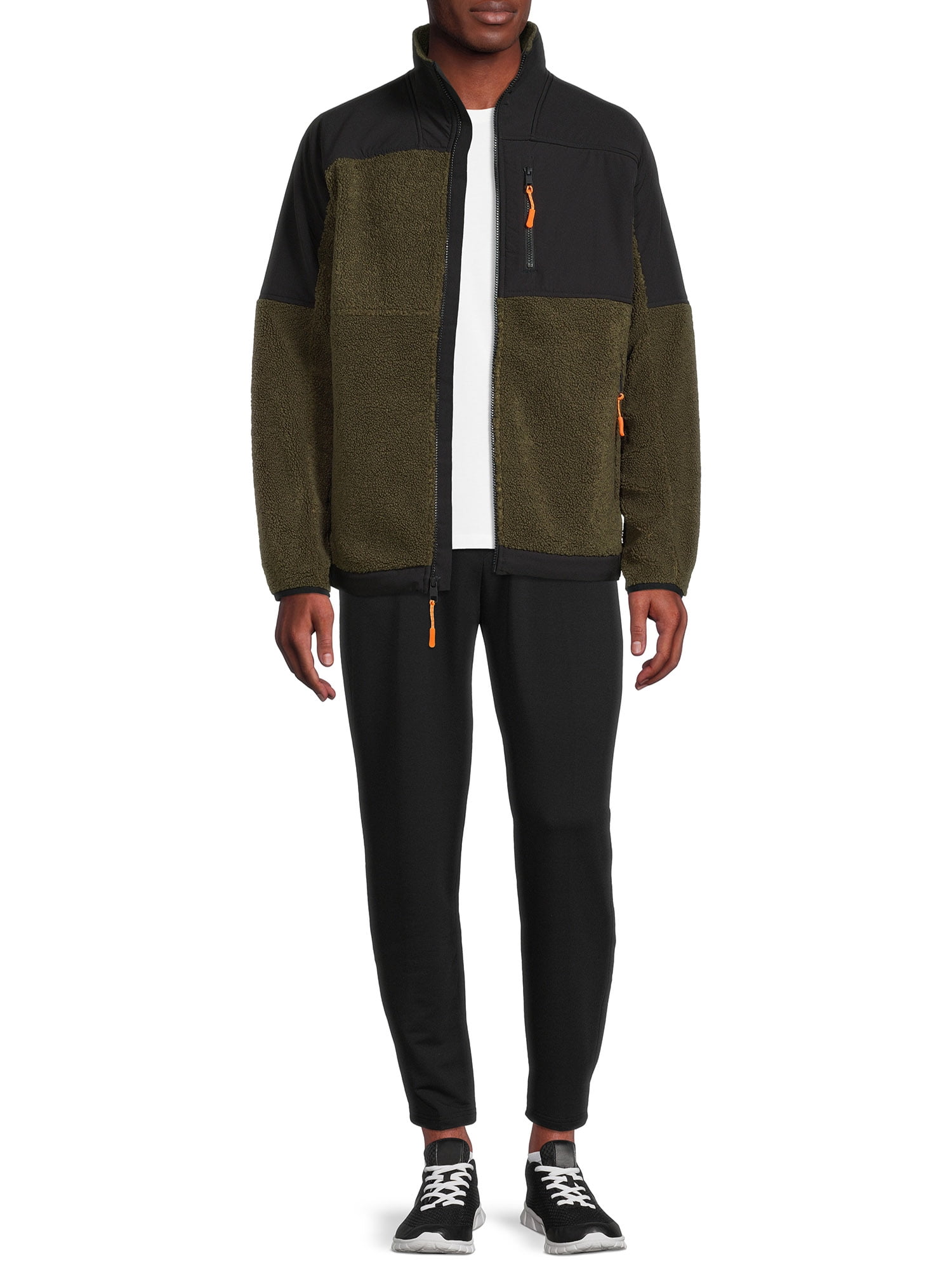 Russell Men's and Big Men's Faux Sherpa Jacket, Sizes up to 3XL