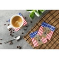 thumbnail image 3 of Carolines Treasures BB2163FC American Flag and Wirehaired Dachshund Foam Coaster Set of 4 3 1/2 x 3 1/2 multicolor, 3 of 3