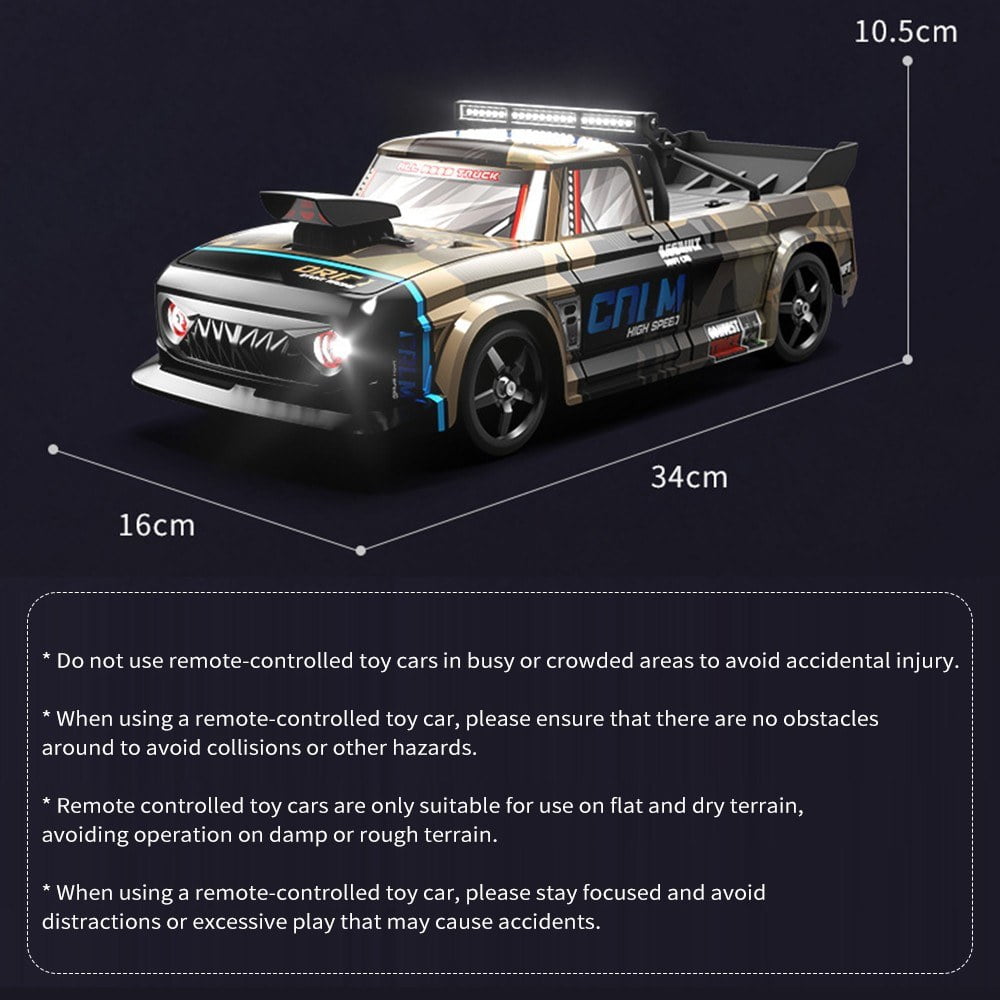 1:12 4WD Remote Control Drift Car High-Speed Racing Vehicle with LED Lights
