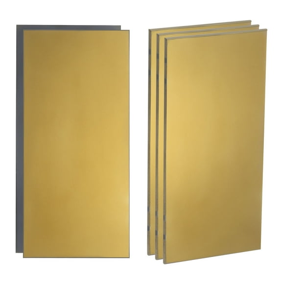 Uxcell 5packs Welding Lens, 2" x 4.25" Shade 10 Glass Replacement Lens Gold Coated Black