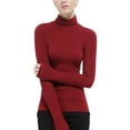 thumbnail image 1 of Sunloudy Women Base Pullover,Long Sleeve Modal Turtleneck Tops,Soft Stretchy Slim Base Layer Shirts, 1 of 8