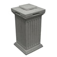 thumbnail image 1 of Good Ideas Savannah Outdoor Column 30 Gallon Storage & Waste Bin, Light Granite, 1 of 4