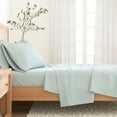 thumbnail image 3 of Great Bay Home Solid Flannel Sheet Set - 100% Turkish Cotton - Double Brushed - King, Light Blue, 3 of 6