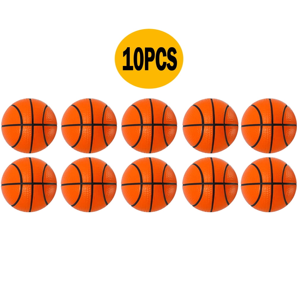 5 Pack 2.5" inch Basketball Stress Ball, Mini Foam Squeeze Sports Ball