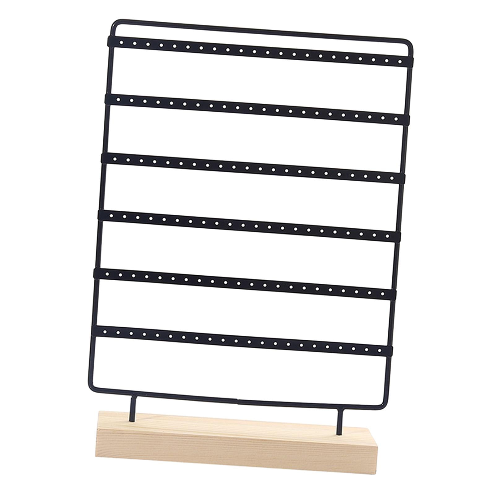 Segolike Earring Display Stand Jewelry Organizer Multipurpose, Hanging Jewelry Stand, Ear Stud Rack for Women Girl Dresser Home Vanity Black