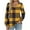 Yellow1, variant on HAiming Womens Long Sleeve Plaid Shirt V Neck Pullover Casual Tops Blouse Fall Winter Trendy Clothes