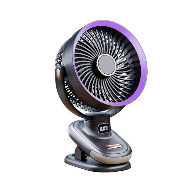 Guardoinrt ABS Portable Wall Mounted Desktop Fan Free Angle the fan Adjustment Mini Charging Air Circulating Fan Clip